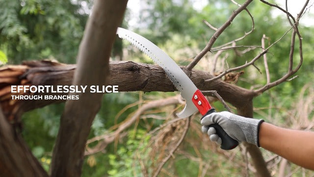Paratis Pruning Saw pole fixing slot for extension pole attachment